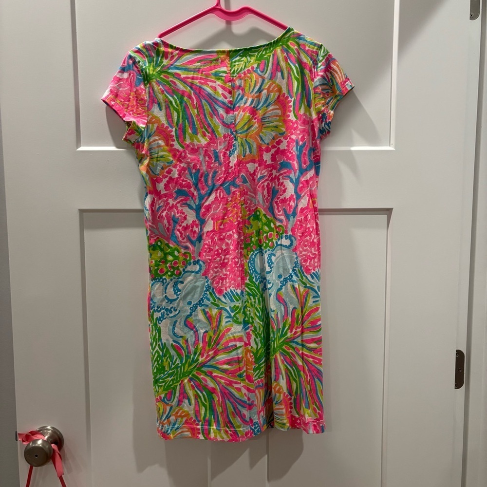 Lilly Pulitzer Brewster Dress Lovers Coral - Picture 2 of 5